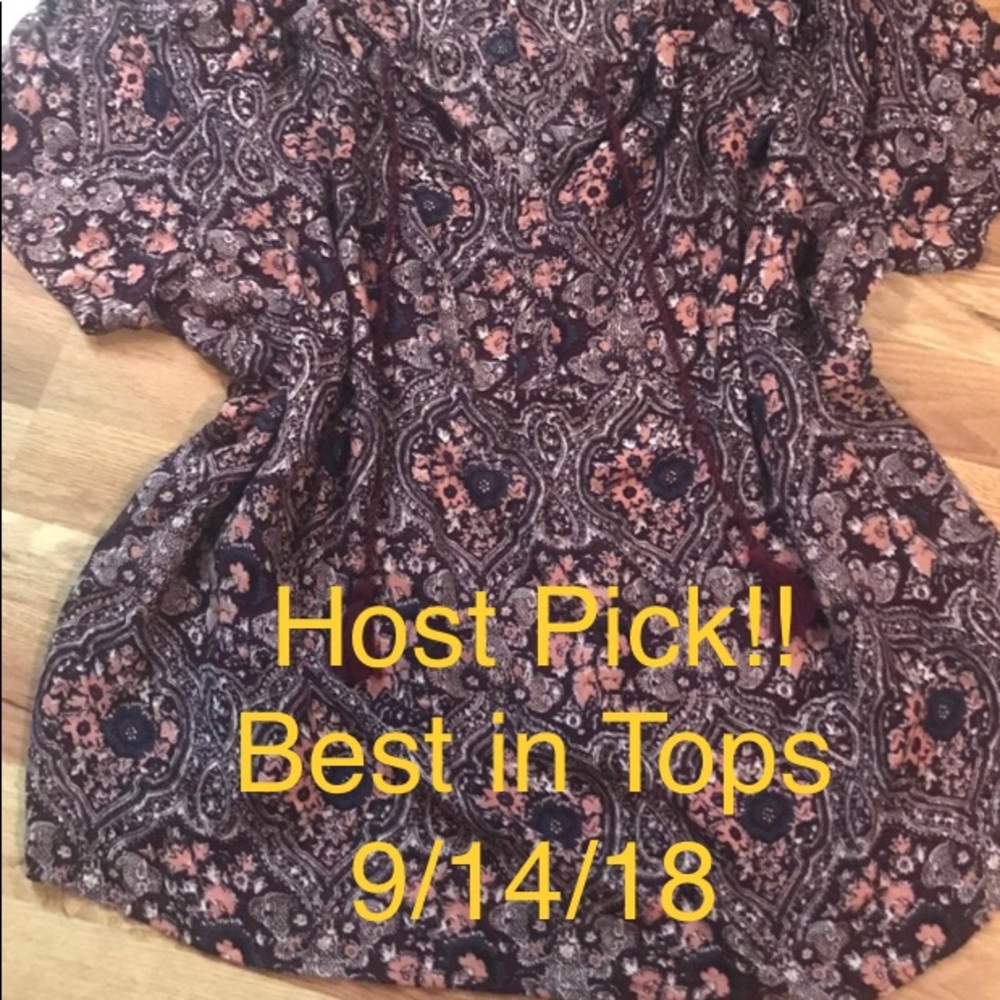 3XL Lucky Brand Peasant Top